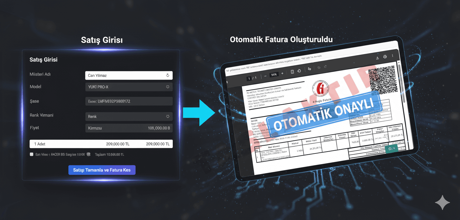 Satıştan sonra otomatik e-Fatura/e-Arşiv